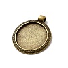 Vintage Tibetan Style Alloy Pendant Cabochon Bezel Settings X-TIBEP-M018-102AB-NF-3
