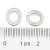 Tarnish Resistant 304 Stainless Steel Letter Charms LS-X-STAS-O072-O-3