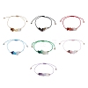 Gemstone Braided Bead Bracelet Sets BJEW-JB11013-1