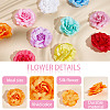 Gorgecraft 36Pcs 12 Colors Silk Rose Flower AJEW-GF0007-01-5