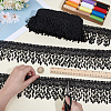 5Yards Polyester Lace Ribbon OCOR-NB0002-64B-3