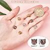 Tibetan Style Alloy Kitten Beads TIBEB-PH0004-75-RS-2