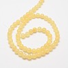 Natural Yellow Jade Bead Strands X-G-K121-01-4mm-3