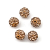 Polymer Clay Rhinestone Beads LS-RB-H284-6MM-Half-246-3