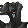 Glass Beads Braided Dangle Earrings EJEW-MZ00786-3