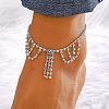 Brass Crystal Rhinestone Tennis Anklets for Wome FS-WGAF92D-18-1
