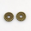 Disc Plating Zinc Alloy Spacer Beads PALLOY-N0101-08AB-NF-1