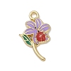 Alloy Enamel Pendants PALLOY-V003-01G-04-1