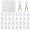 50Pcs 2 Styles Plastic Clip-on Earring Findings FIND-YW0012-89-1