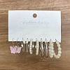 5 Pairs Alloy Hoop Earring Sets WG6DB3C-42-1