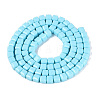 Opaque Glass Beads Strands GLAA-R041-8x8mm-C02-2