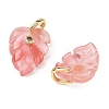 Cherry Quartz Glass Pendants GG-CBA105B-01H-G-2