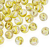 30Pcs Handmade Gold Sand Lampwork Beads LAMP-TA0002-37E-2