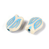 Painted Opaque Acrylic Beads OACR-T029-02T-2