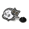 Cat with Knife & Skull Enamel Pin JEWB-H013-03EB-01-3