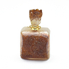 Natural Citrine Openable Perfume Bottle Pendants G-E556-18B-2