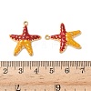 304 Stainless Steel Enamel Pendants STAS-I351-22G-02-3