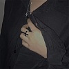 Cross Alloy Enamel Open Cuff Rings for Men FS-WGB4F7F-01-2
