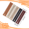 WADORN 5Pcs 5 Colors PU Imitation Leather Purse Zippers PURS-WR0006-91-2