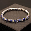 Brass & Clear Cubic Zirconia & Resin Evil Eye Tennis Bracelets for Women FS-WG6CA97-01-1