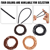 5M Round Braided Cowhide Letter Cord WL-GF0001-34B-03-5