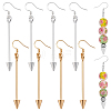 4 Pairs 2 Colors Alloy Dangle Earrings EJEW-PH0002-10-1