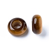 Natural Tiger Eye European Beads LS-X-G-G740-12x6mm-10-2