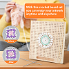 Rectangle Wood Crochet Blocking Board DIY-BC0013-51D-6