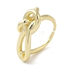 Brass Open Cuff Rings RJEW-Q778-53G-1