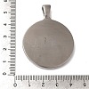 304 Stainless Steel Big Pendants STAS-Z067-06G-3