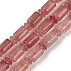 Natural Strawberry Quartz Beads Strands G-M420-C04-02-1