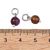 Natural Striped Agate/Banded Agate Pendants PALLOY-JF05354-02-4