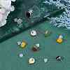 20pcs Alloy Enamel Stud Earring Findings FIND-FH0004-30-4
