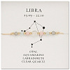 Natural stone constellation bracelet with 12 zodiac signs X-NR2952-11-1