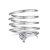 925 Sterling Silver Micro Pave Cubic Zirconia Rings for Women RJEW-A051-01P-3