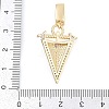 Brass Micro Pave Cubic Zirconia Pendants KK-M307-05G-3