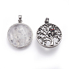 Natural Quartz Crystal Pendants G-I214-E06-1