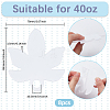 8Pcs Acrylic Heat Transfer Big Pendants FIND-SP0003-09B-2