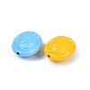 Opaque & Spray Painted Acrylic Beads OACR-G048-04-2