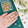 70Pcs 7 Styles Brass Bead Cap KK-BBC0014-09-3