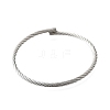 304 Stainless Steel Bangles for Women Men BJEW-Z131-01P-4