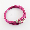 Stainless Steel Wire Necklace Cord DIY Jewelry Making X-TWIR-R003-04-1