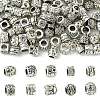100Pcs 10 Styles Tibetan Style Alloy European Beads FIND-CJ0003-72-1
