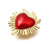 Brass Enamel Beads KK-Z125-18G-01-2