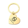 201 Stainless Steel Keychains KEYC-I120-01G-2