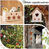 90Pcs 3 Styles Star Rust Iron Big Pendants IFIN-GF0001-13A-4