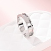 304 Stainless Steel Cuff Open Rings SA-CBACA70-01B-P-1