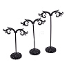Solid Iron Plating Earring Display Stand Sets EDIS-WH0009-03C-2