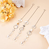 3Pcs Glass Hanging Suncatchers HJEW-TADJ0017-5