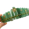 Natural Green Aventurine Hair Bands PW-WGE968B-15-1